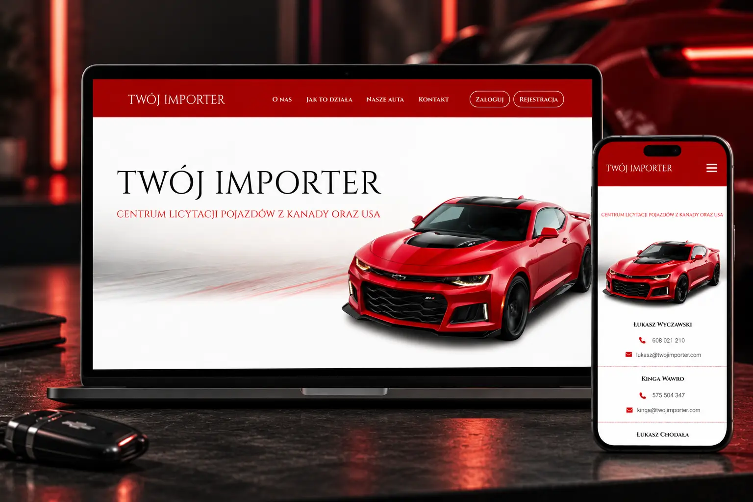 TwojImporter — strona i dedykowany panel klienta
